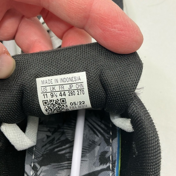 adidas Black and White Women’s Duramo Sneakers - Picture 2 of 5